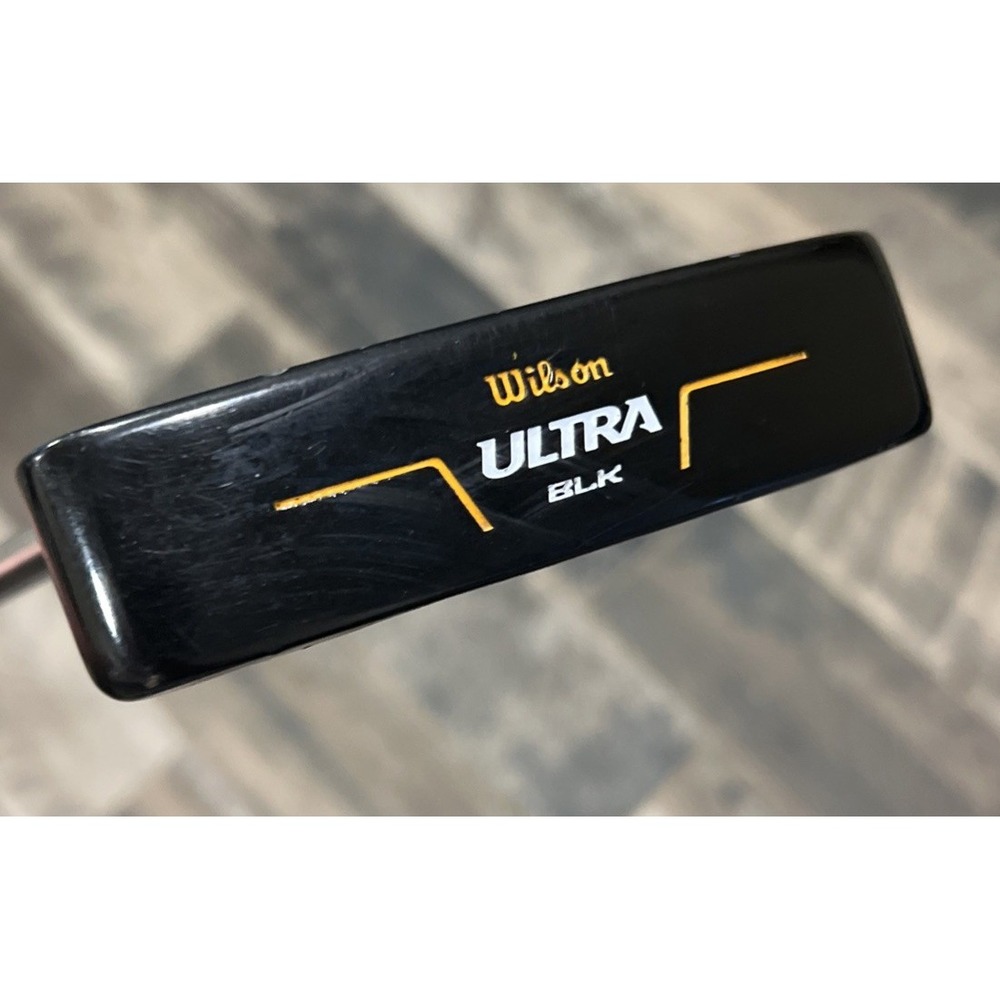 Wilson Ultra BLK Putter Steel Shaft Original Grip Blade Orange Black LH 35.25"